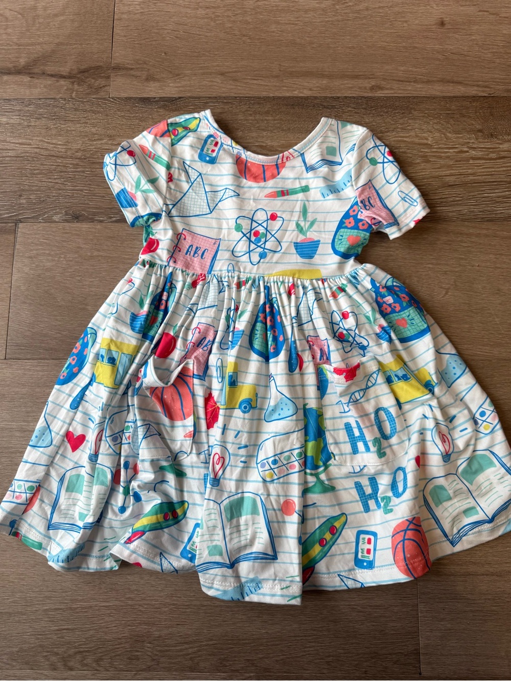 Mila and Rose Kids' Short-Sleeve Dress School is Cool Size 3T